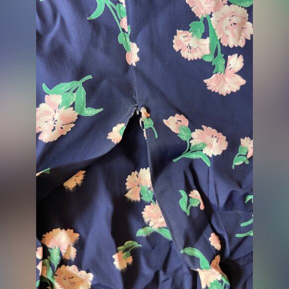 40s Vintage Silk Peplum Dress - Picture 8 of 12